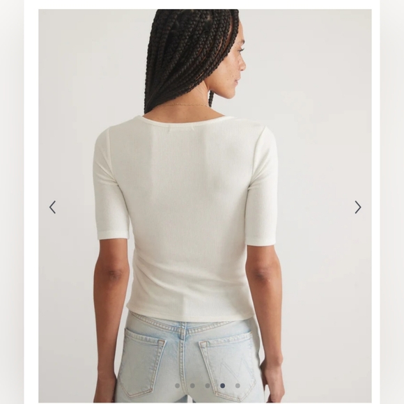 Lexi Rib Square Neck Top - Picture 5 of 5